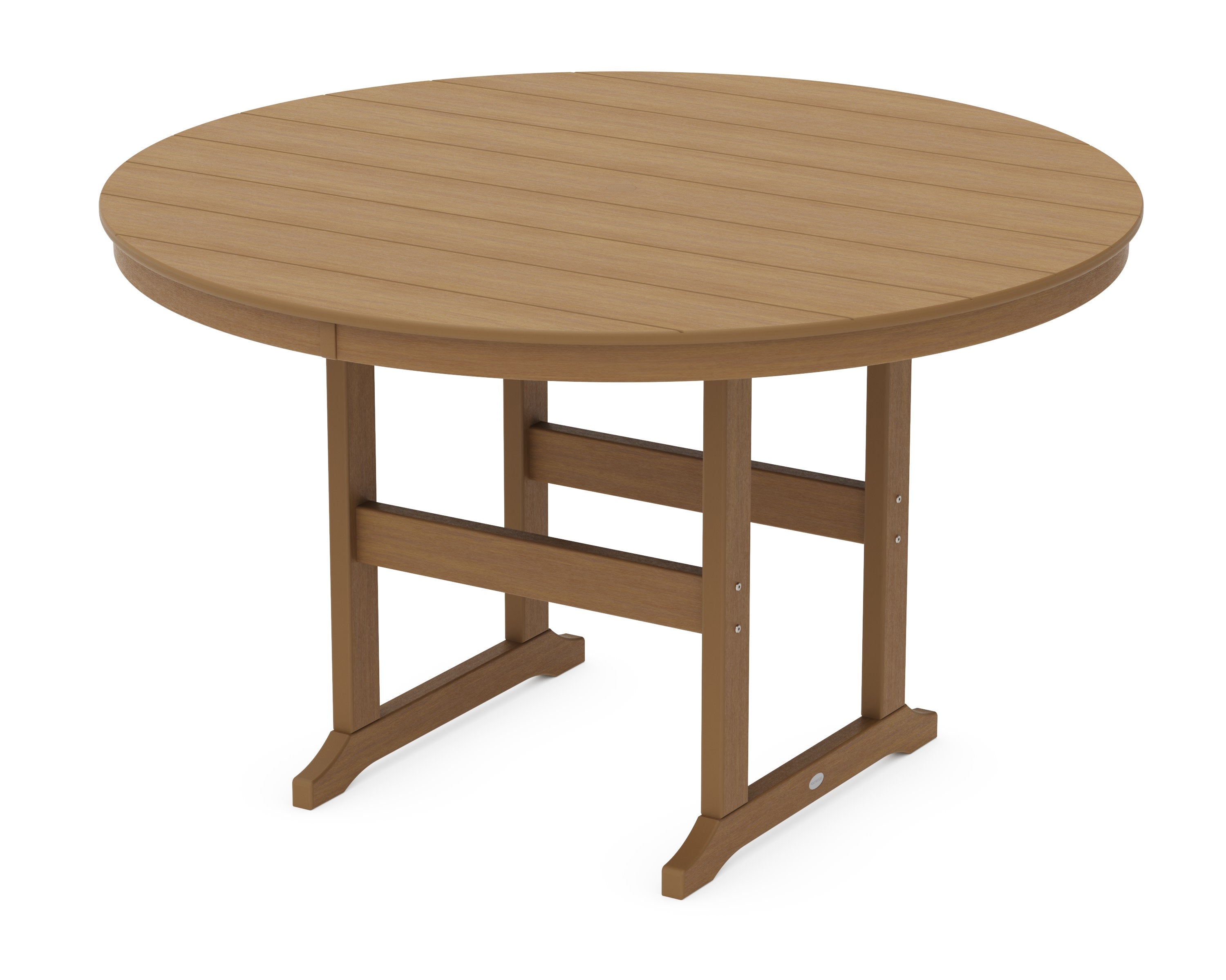 60" Round Farmhouse Counter Table in Natural