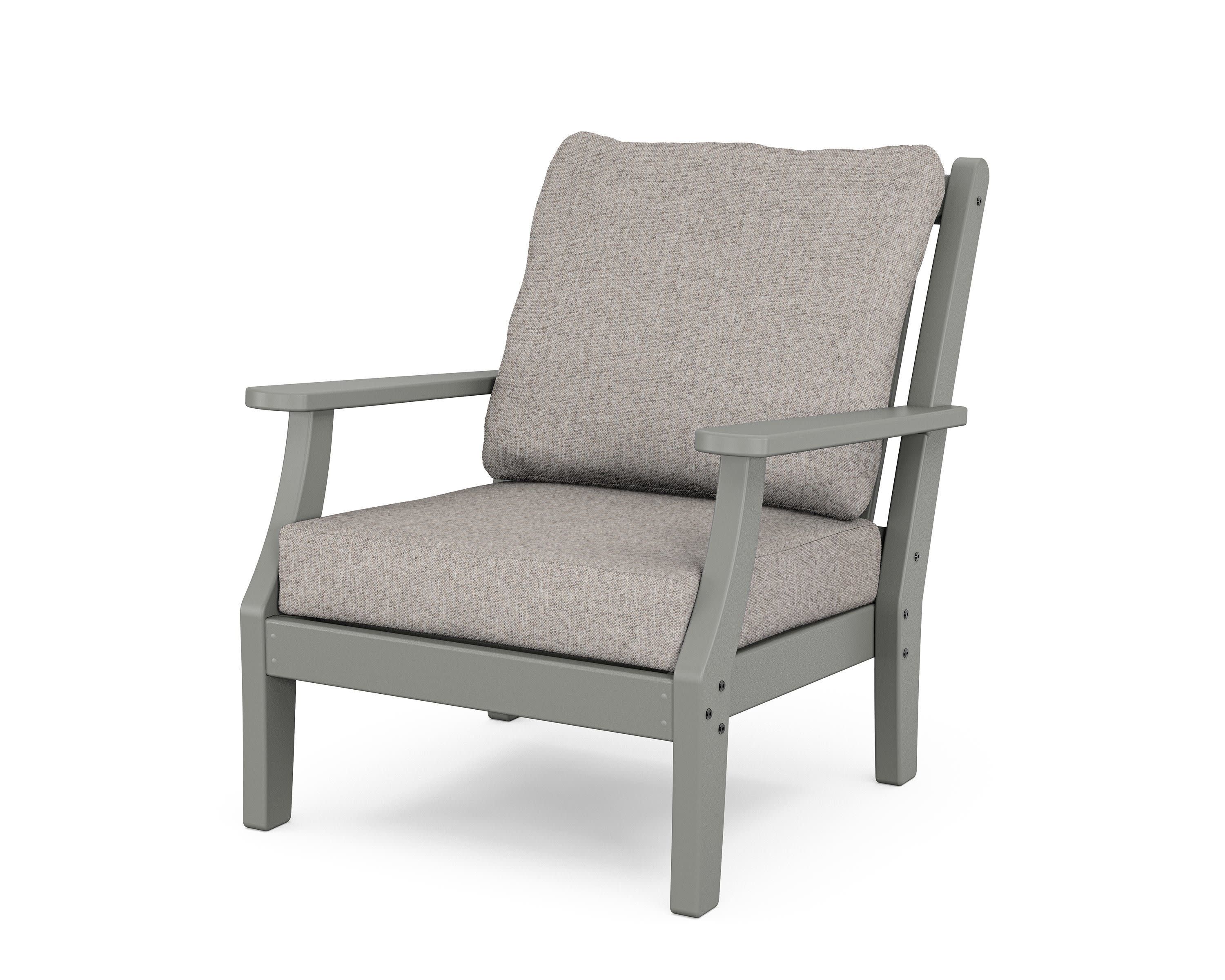 Wovendale Deep Seating Chair in Slate Grey / Weathered Tweed