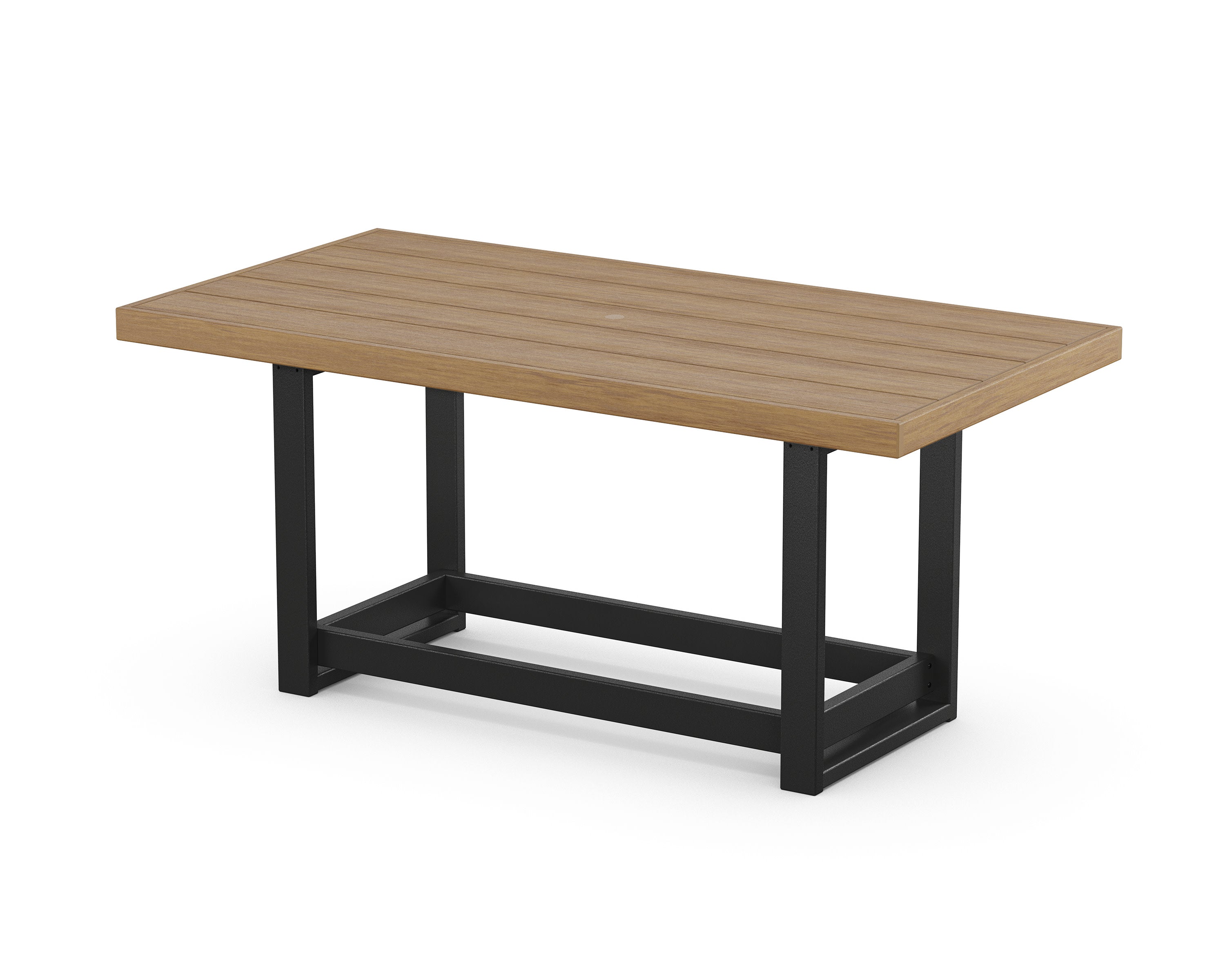 EDGE 40 x 78 Counter Table in Black / Natural