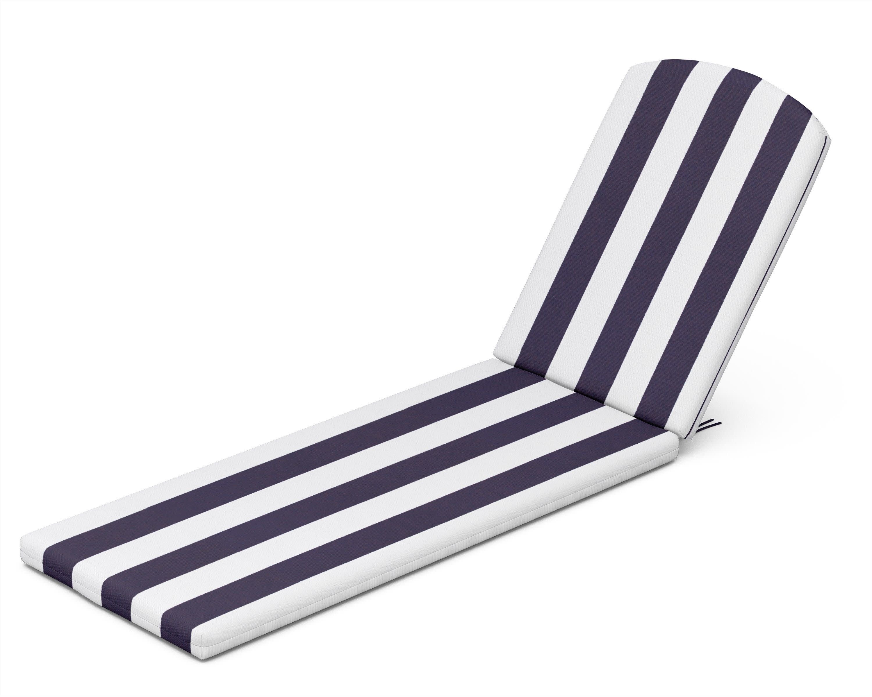 Chaise Cushion in Cabana Stripe Navy