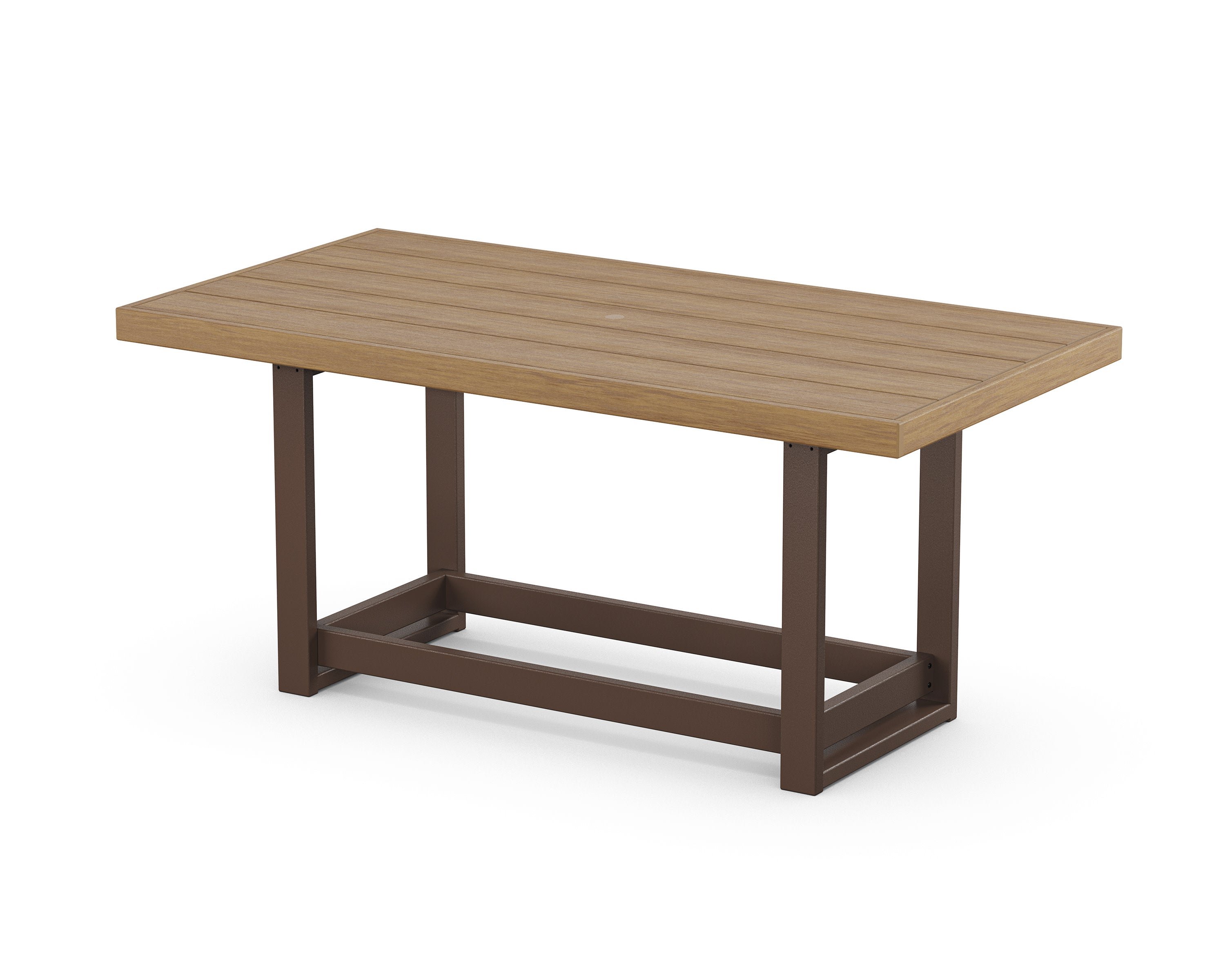 EDGE 40 x 78 Counter Table in Mahogany / Natural