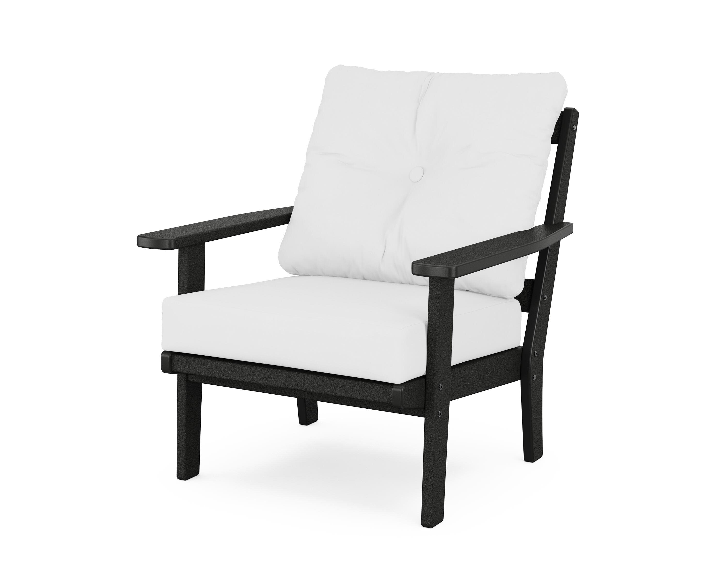 Prairie Deep Seating Chair in Black / Natural