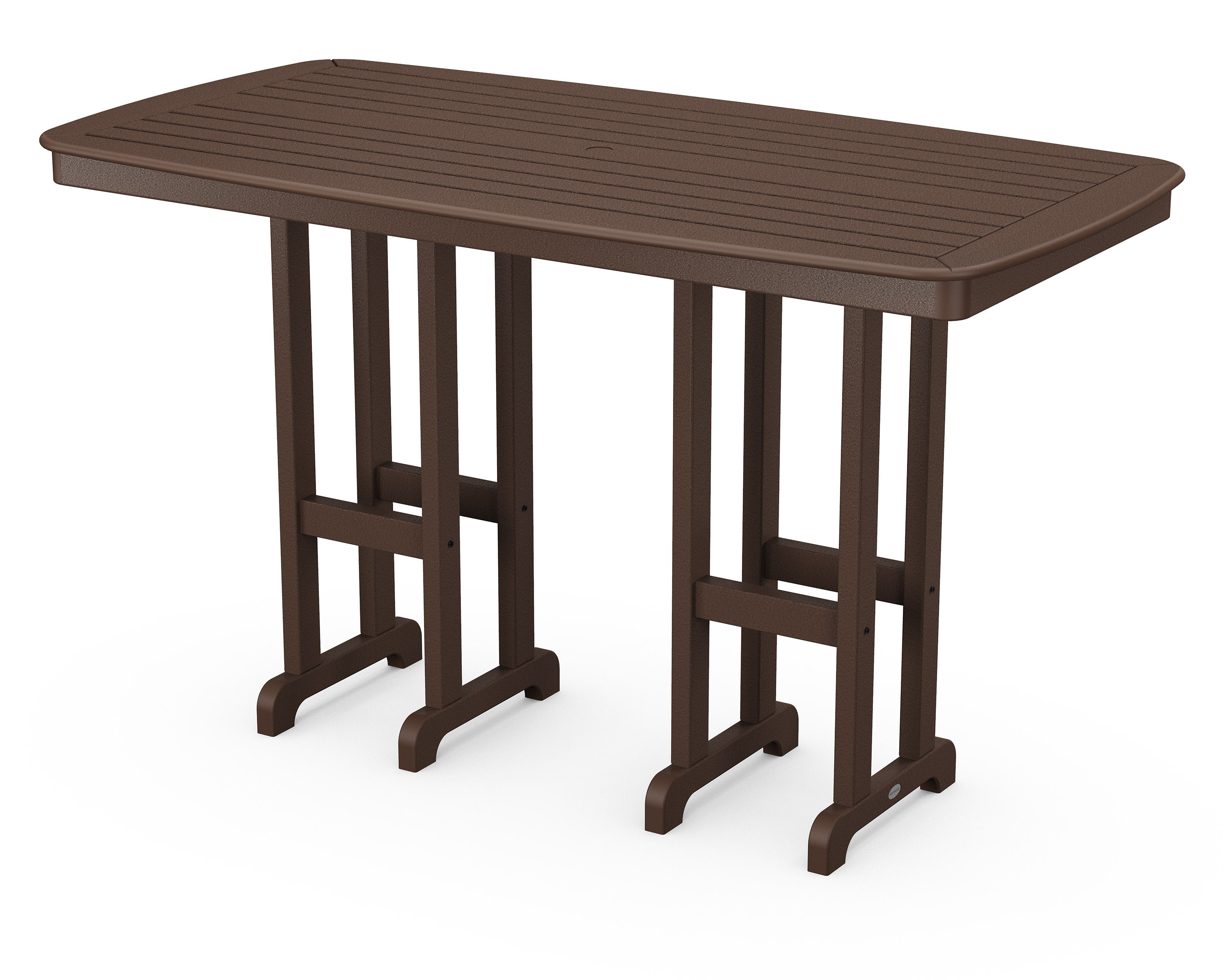 Nautical 37" x 72" Bar Table in Mahogany