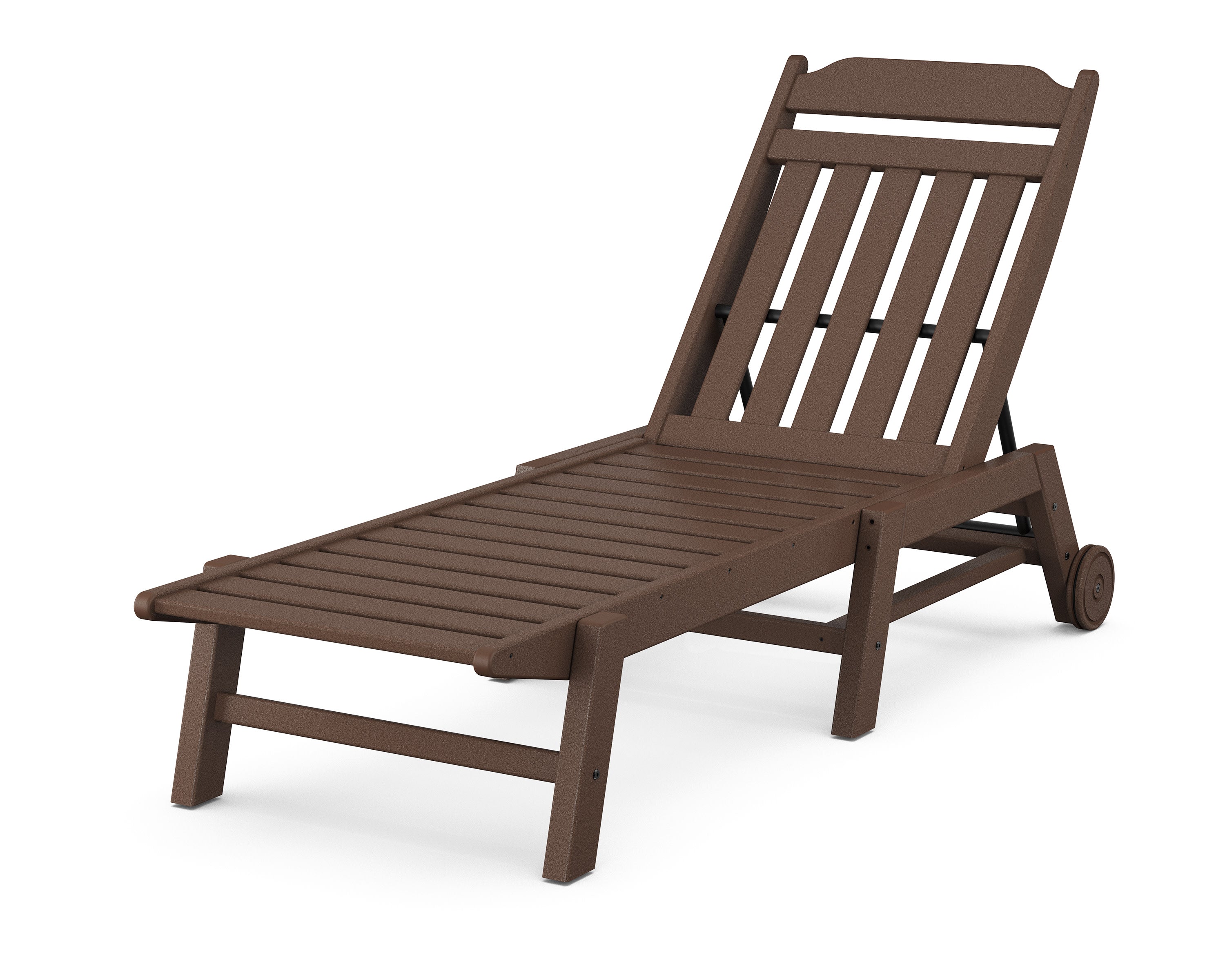 Cottage Chaise with Wheels in Mahogany