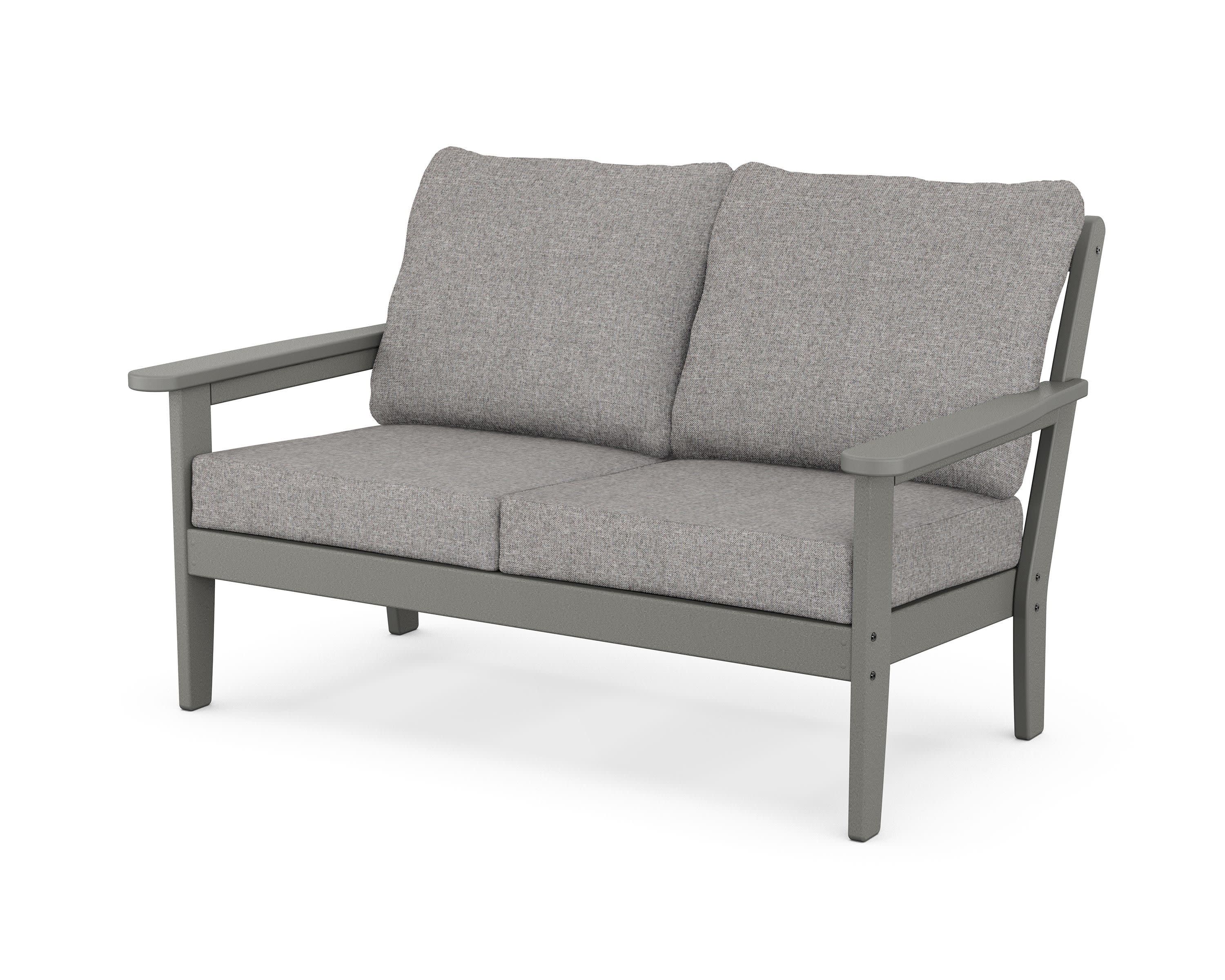 Cottage Deep Seating Loveseat in Slate Grey / Grey Mist