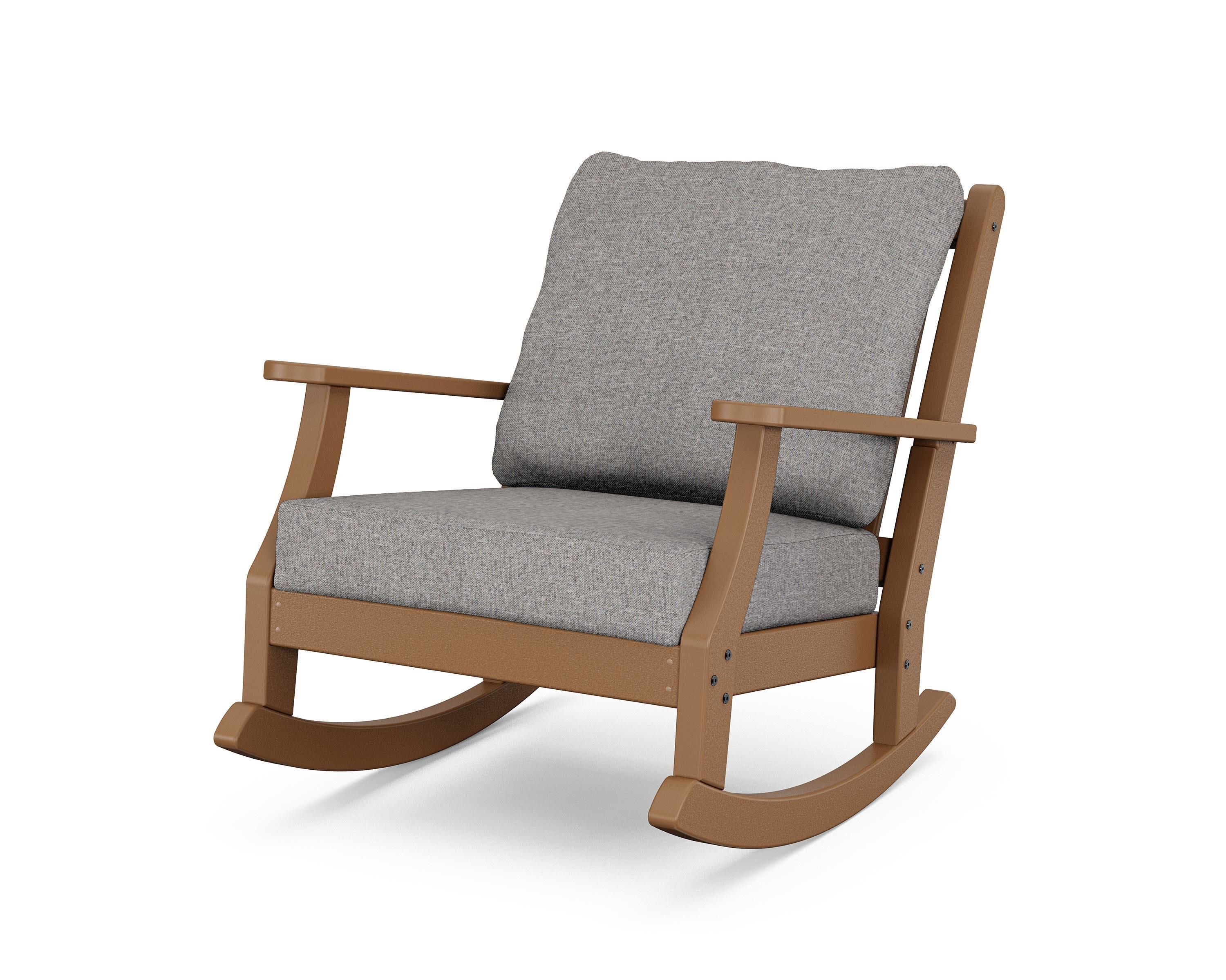Wovendale Deep Seating Rocking Chair in Teak / Grey Mist