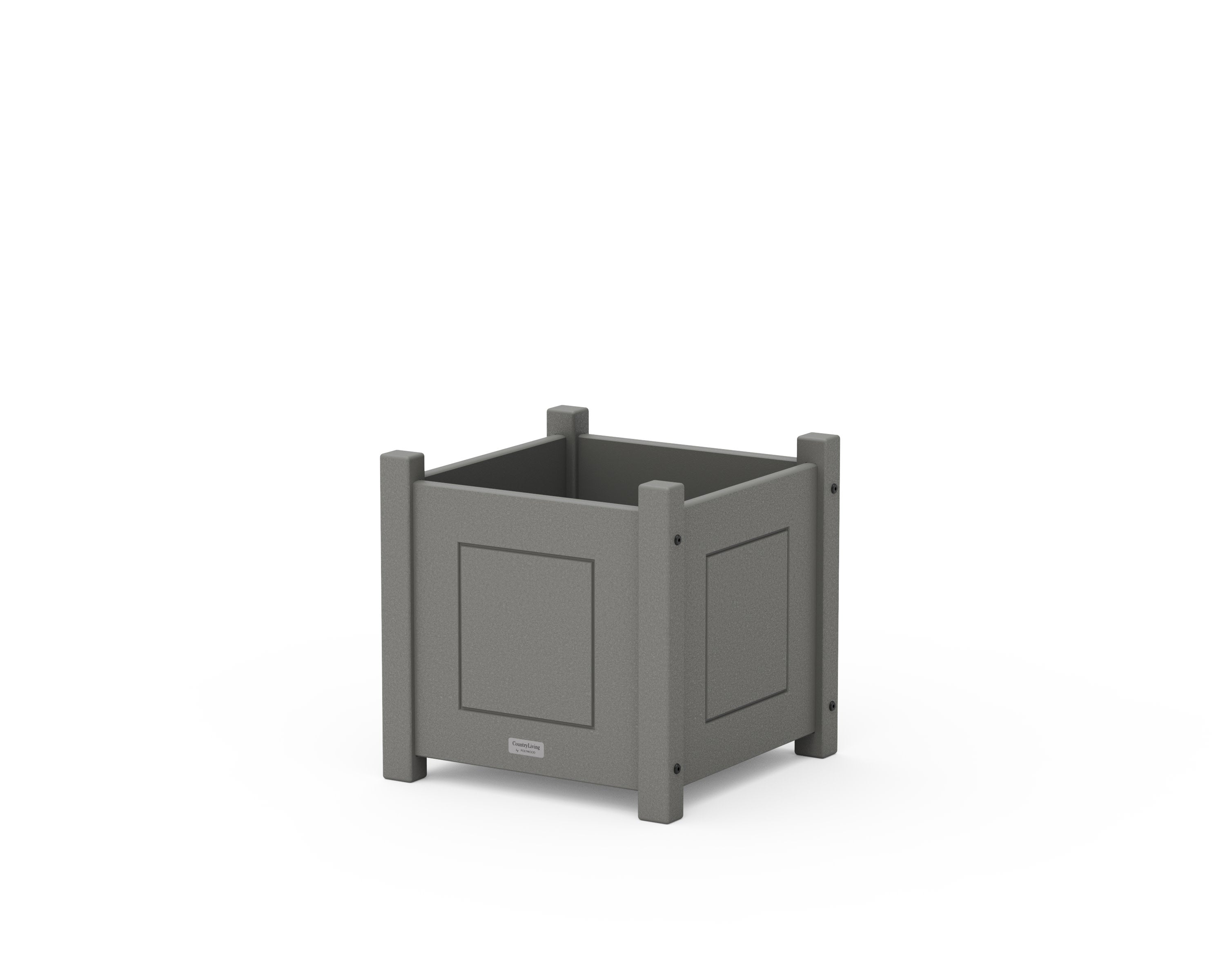 Country Living Square Planter Box in Slate Grey