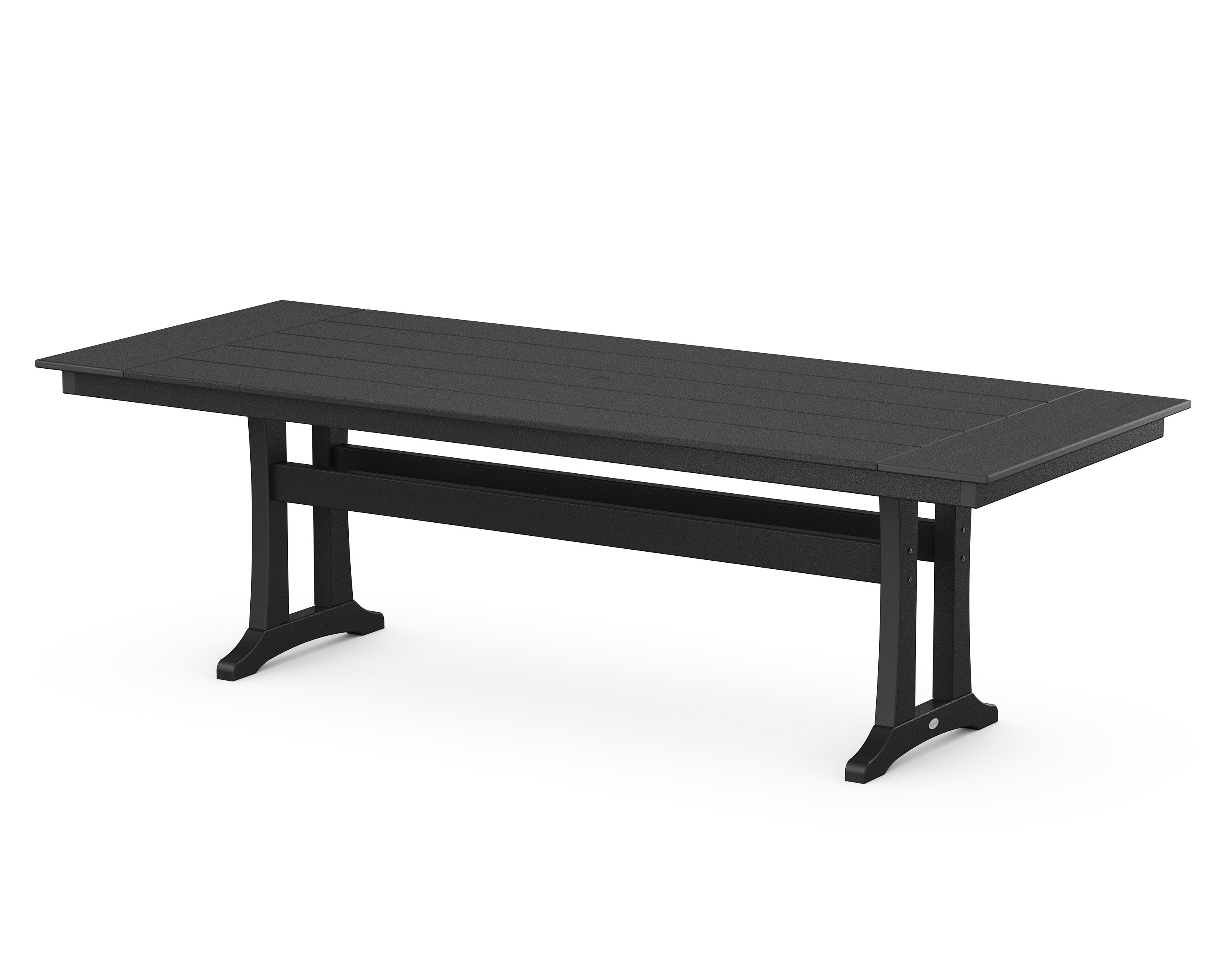 Farmhouse Trestle 38" x 96" Dining Table in Black