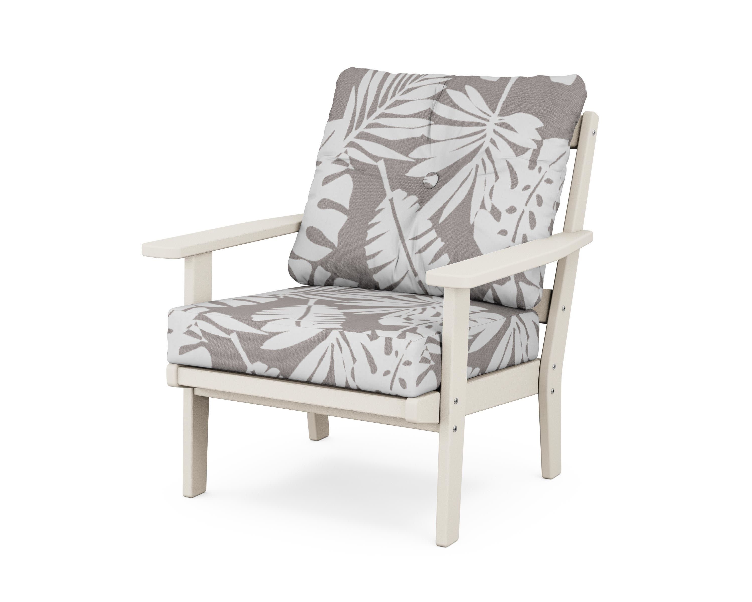 Prairie Deep Seating Chair in Sand / Leaf Grey Mist