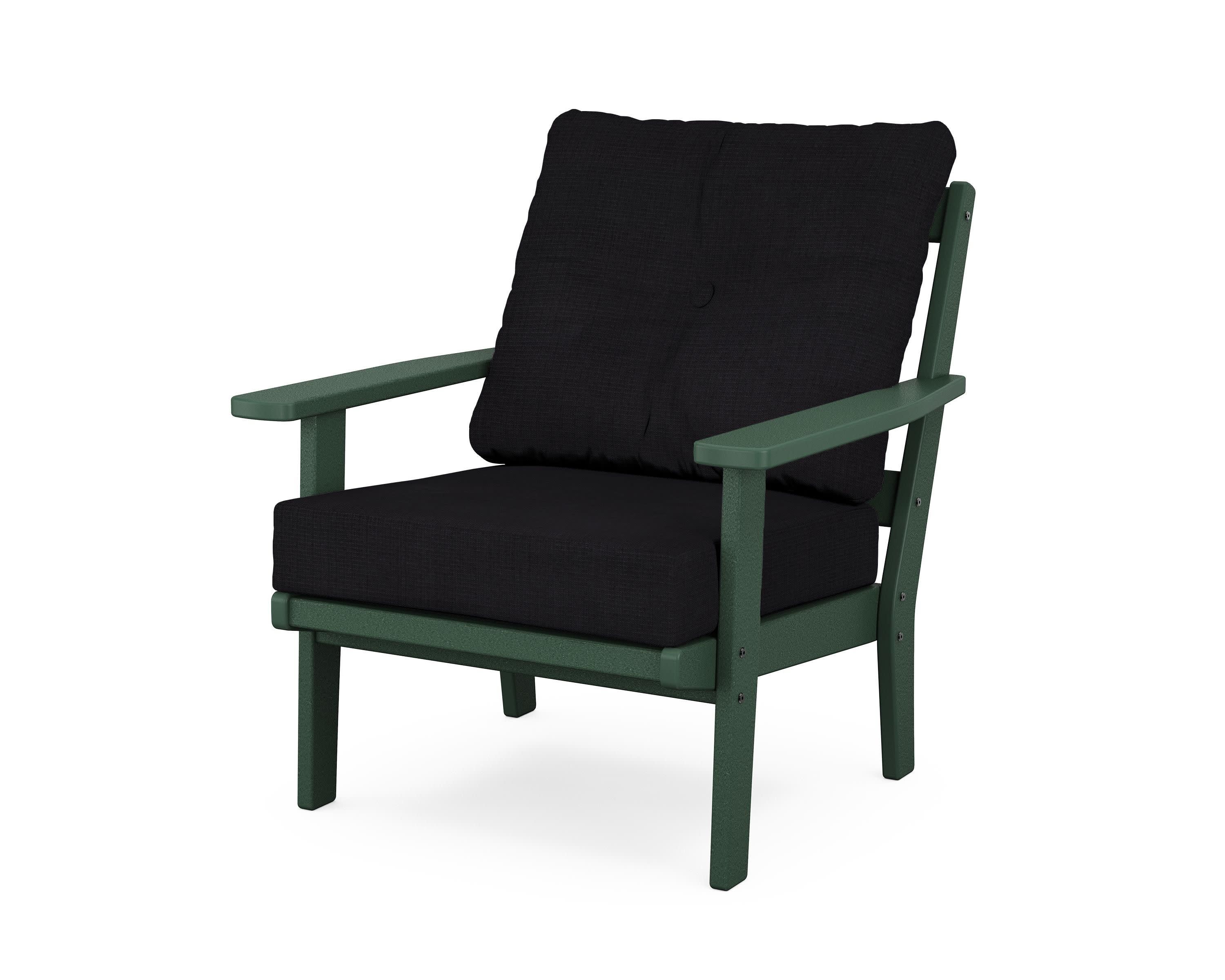 Prairie Deep Seating Chair in Green / Midnight Linen