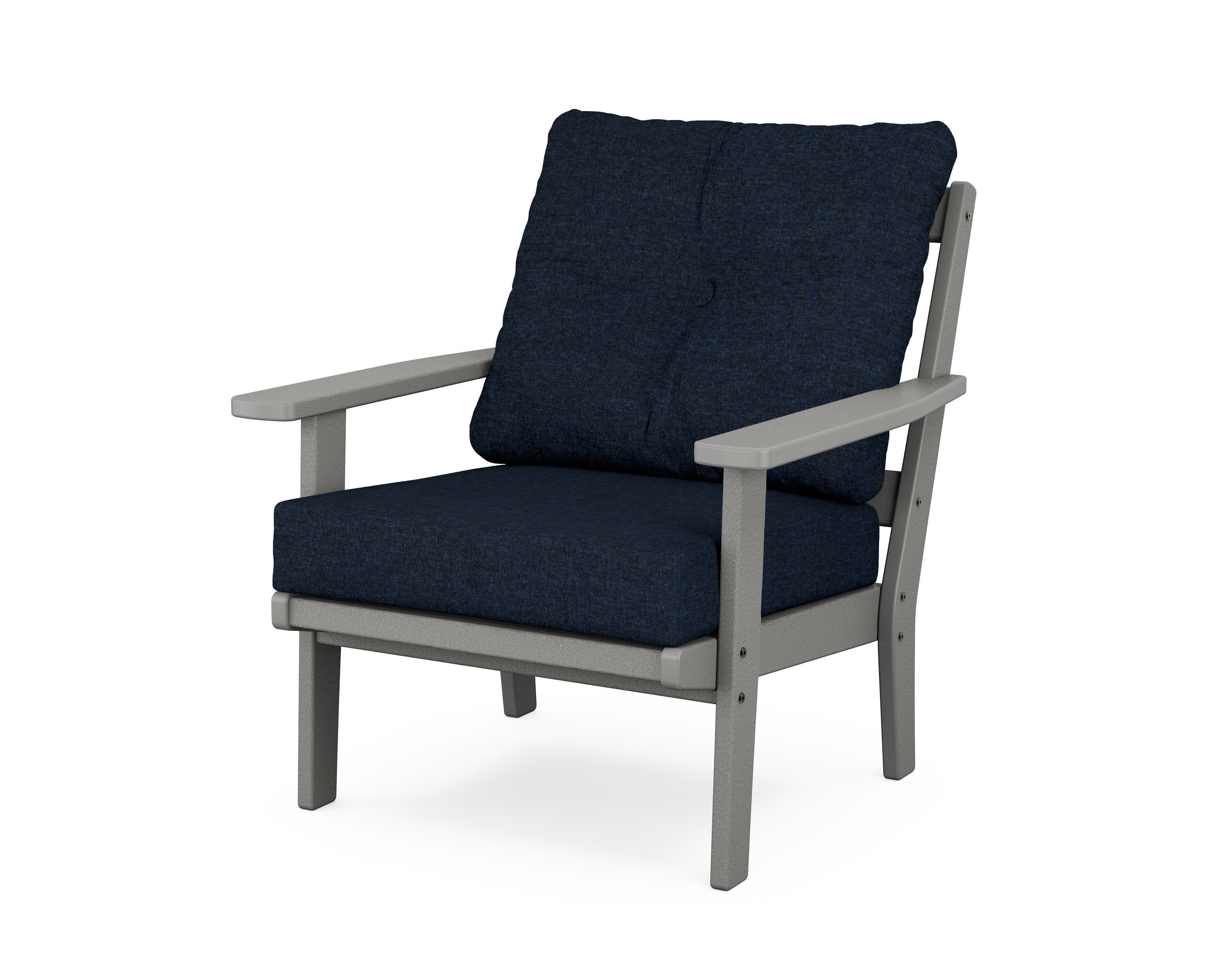 Prairie Deep Seating Chair in Slate Grey / Marine Indigo