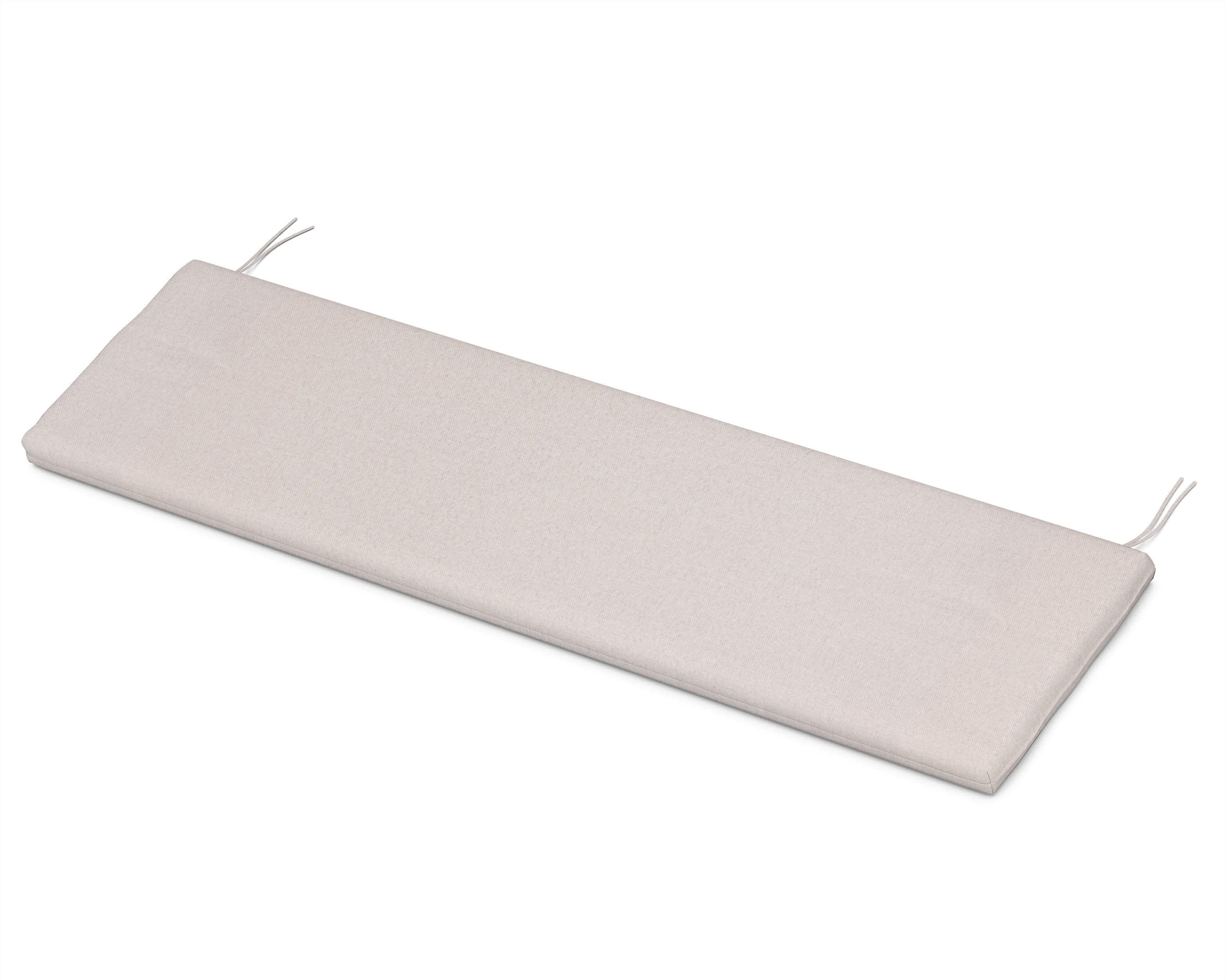 Bench Seat Cushion - 17.5"D x 55"W x 2.5"H in Dune Burlap