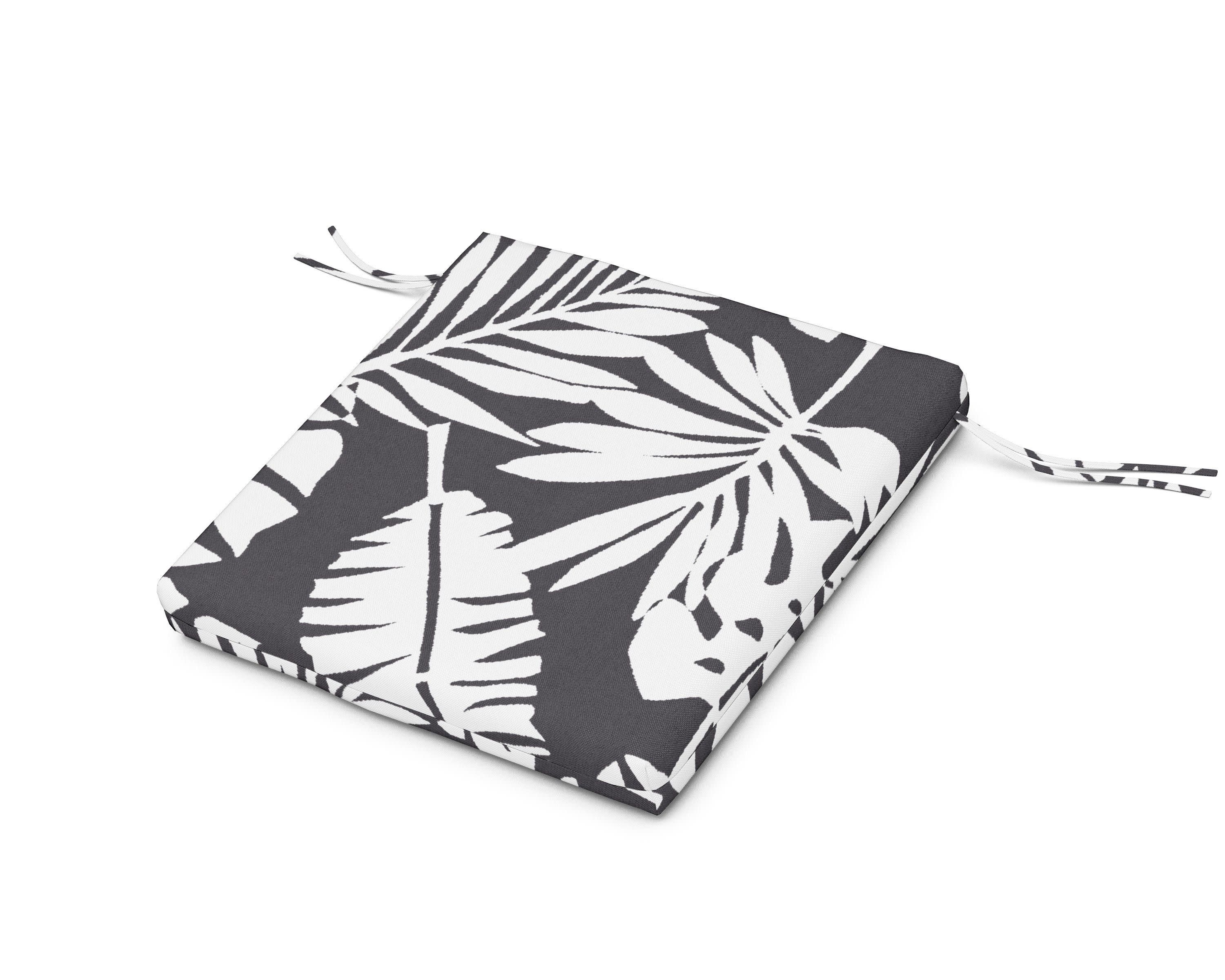 Seat Cushion - 20"D x 20"W x 2.5"H in Leaf Carbon