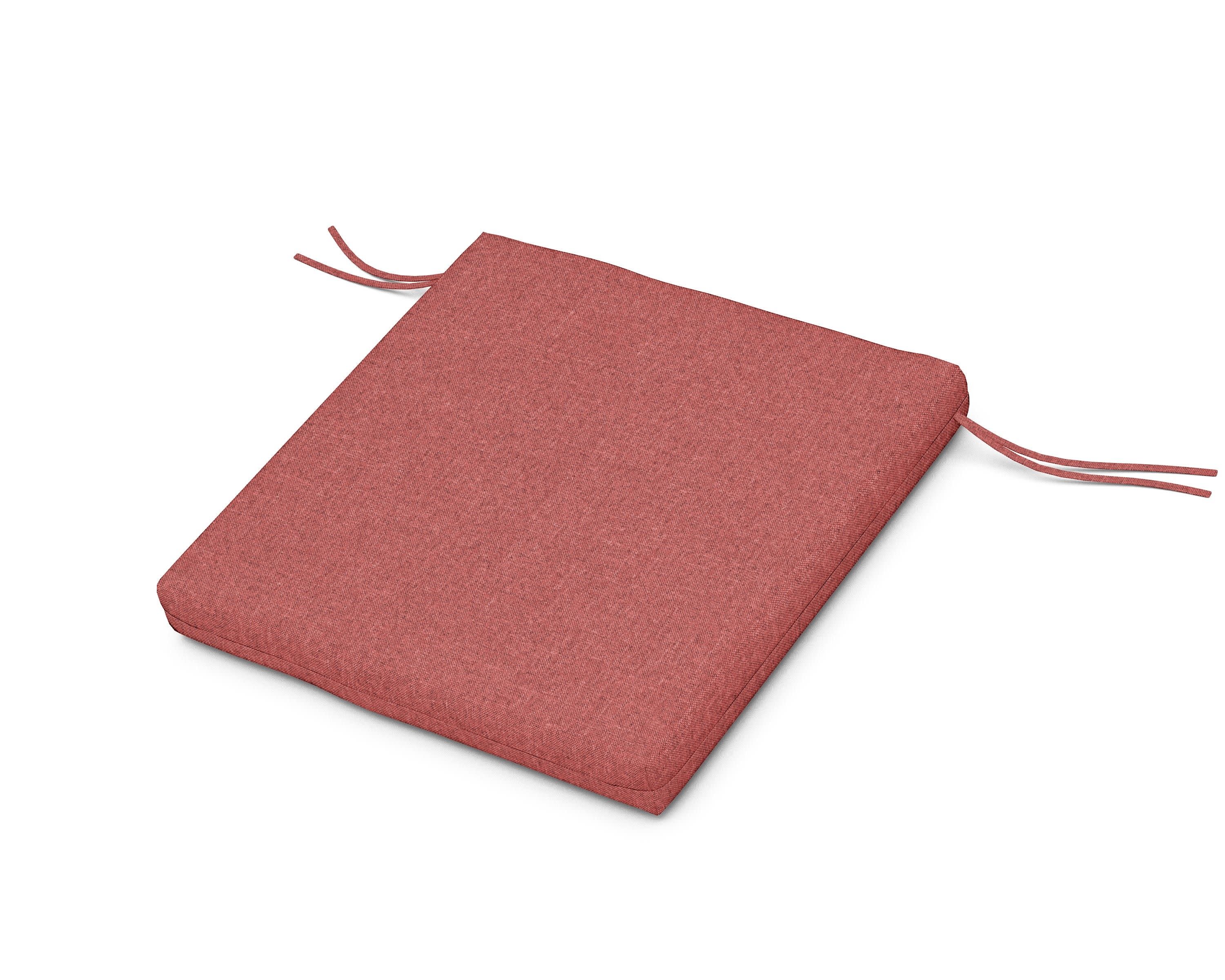 20 x 20 Seat Cushion in Silver Garnet