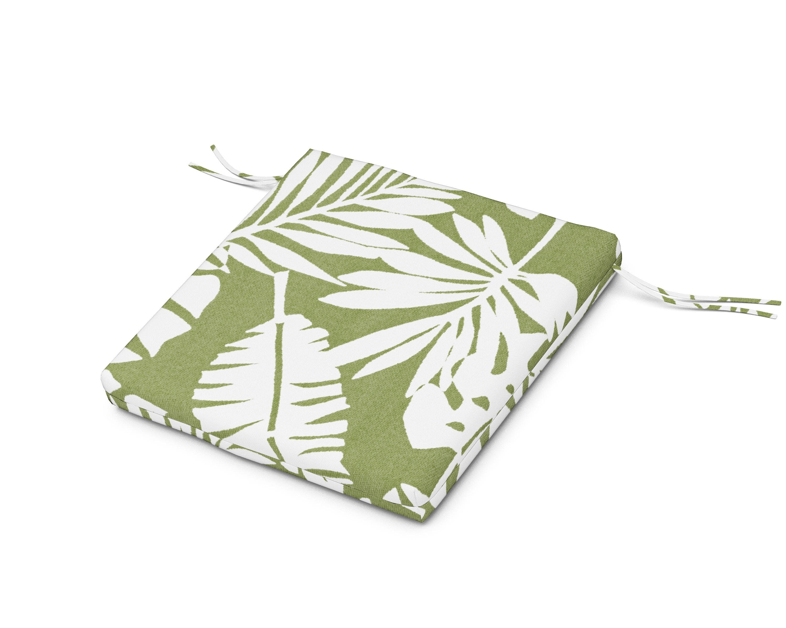 Seat Cushion - 20"D x 20"W x 2.5"H in Leaf Chive