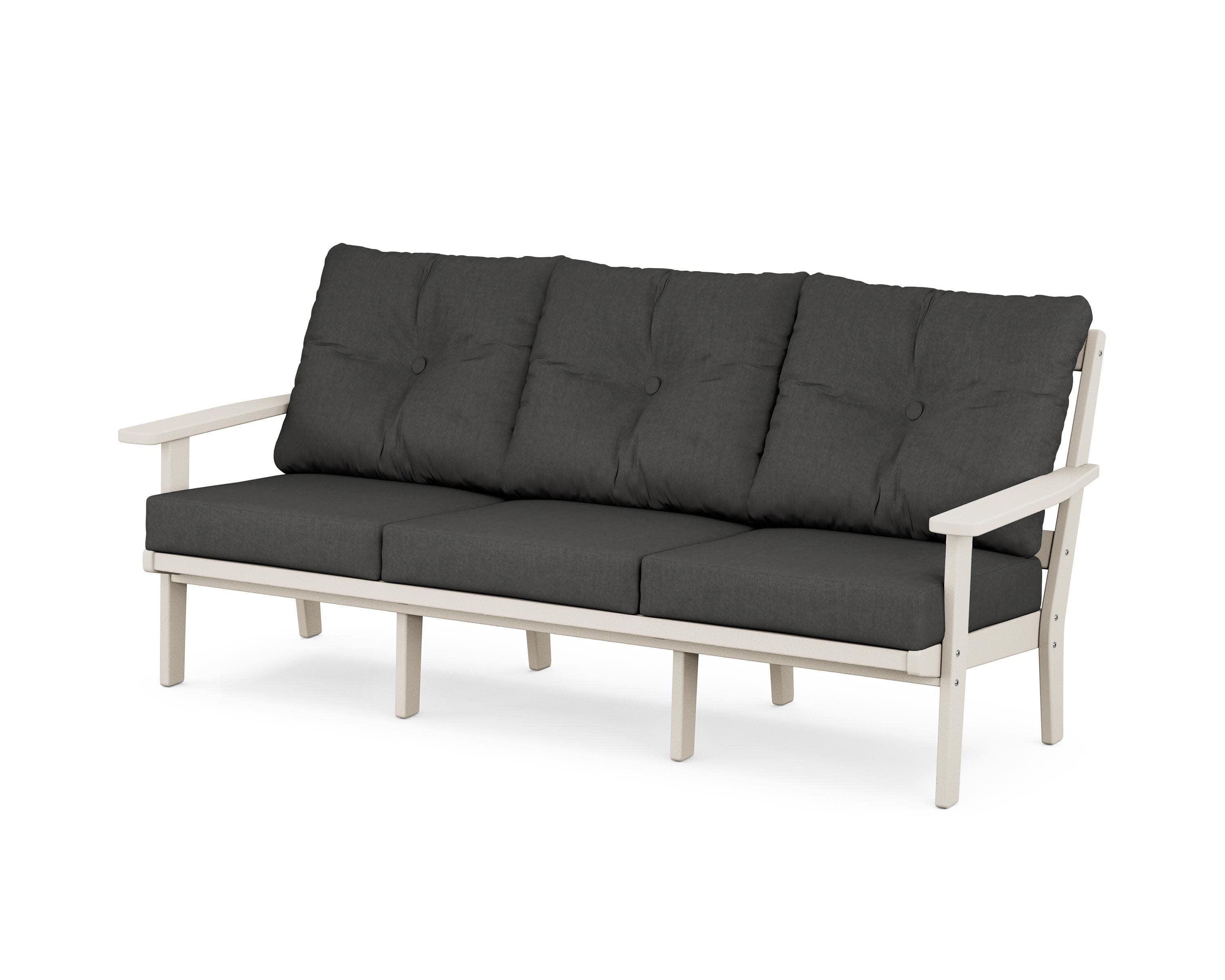 PrairieDeep Seating Sofa in Sand / Spectrum Carbon