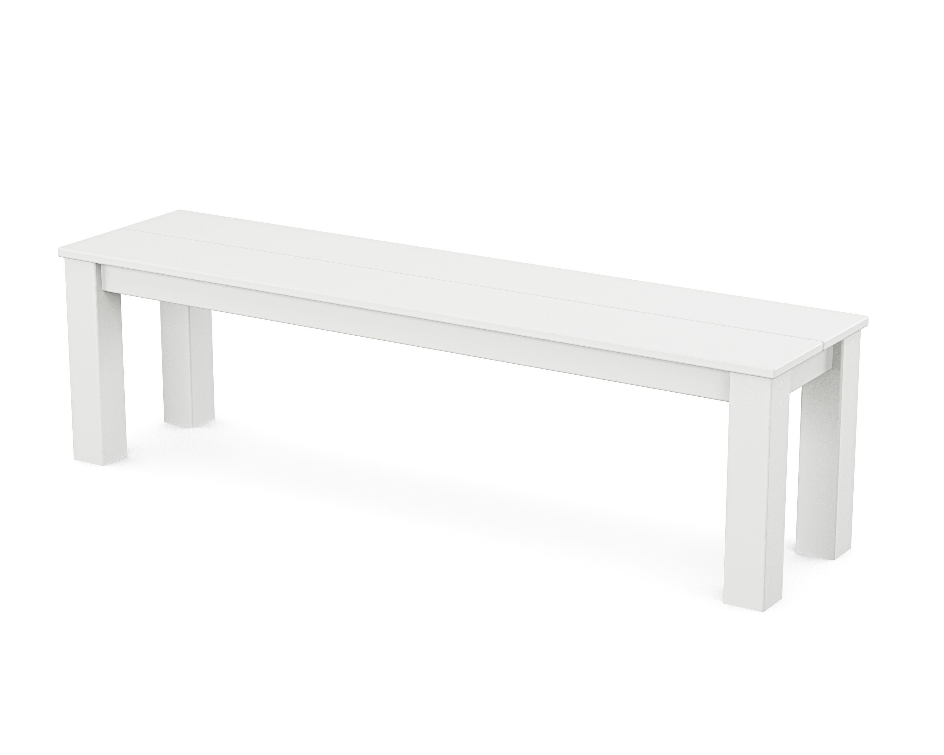 Parsons 60" Bench in White
