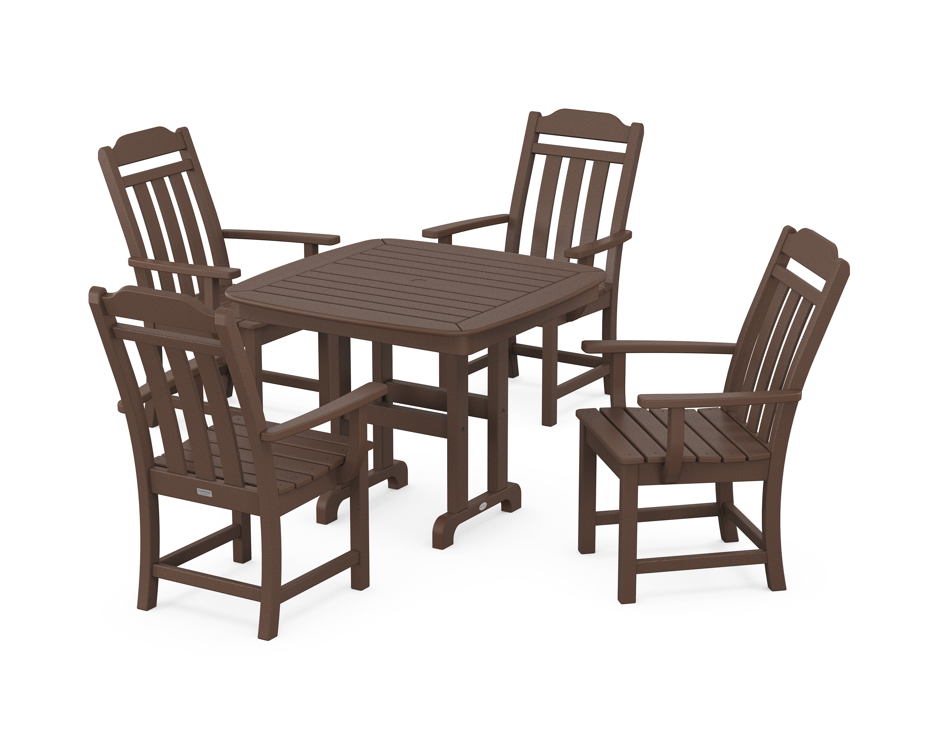 Cottage 5-Piece Dining Set in Mahogany