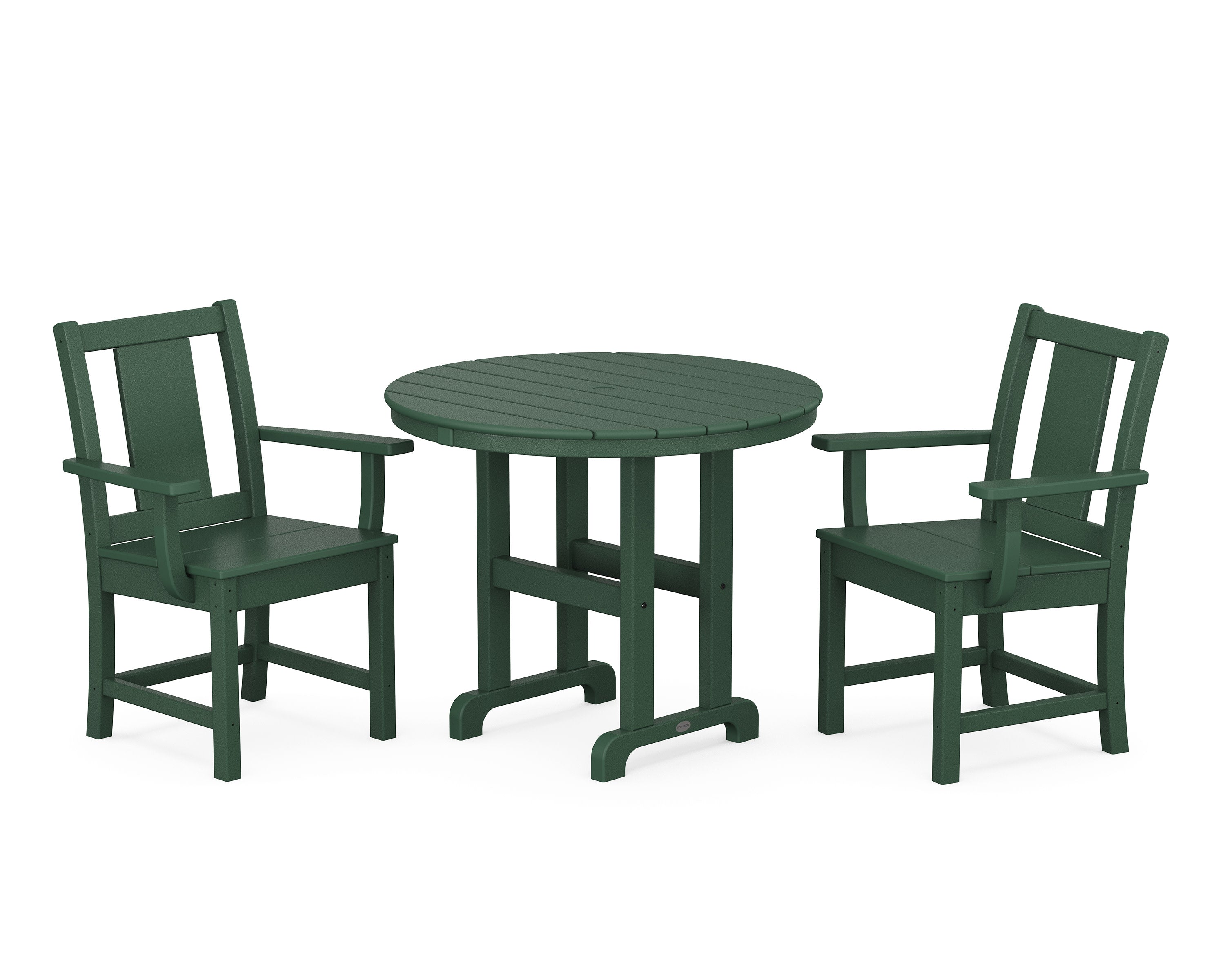 Prairie 3-Piece Farmhouse Dining Set in Green