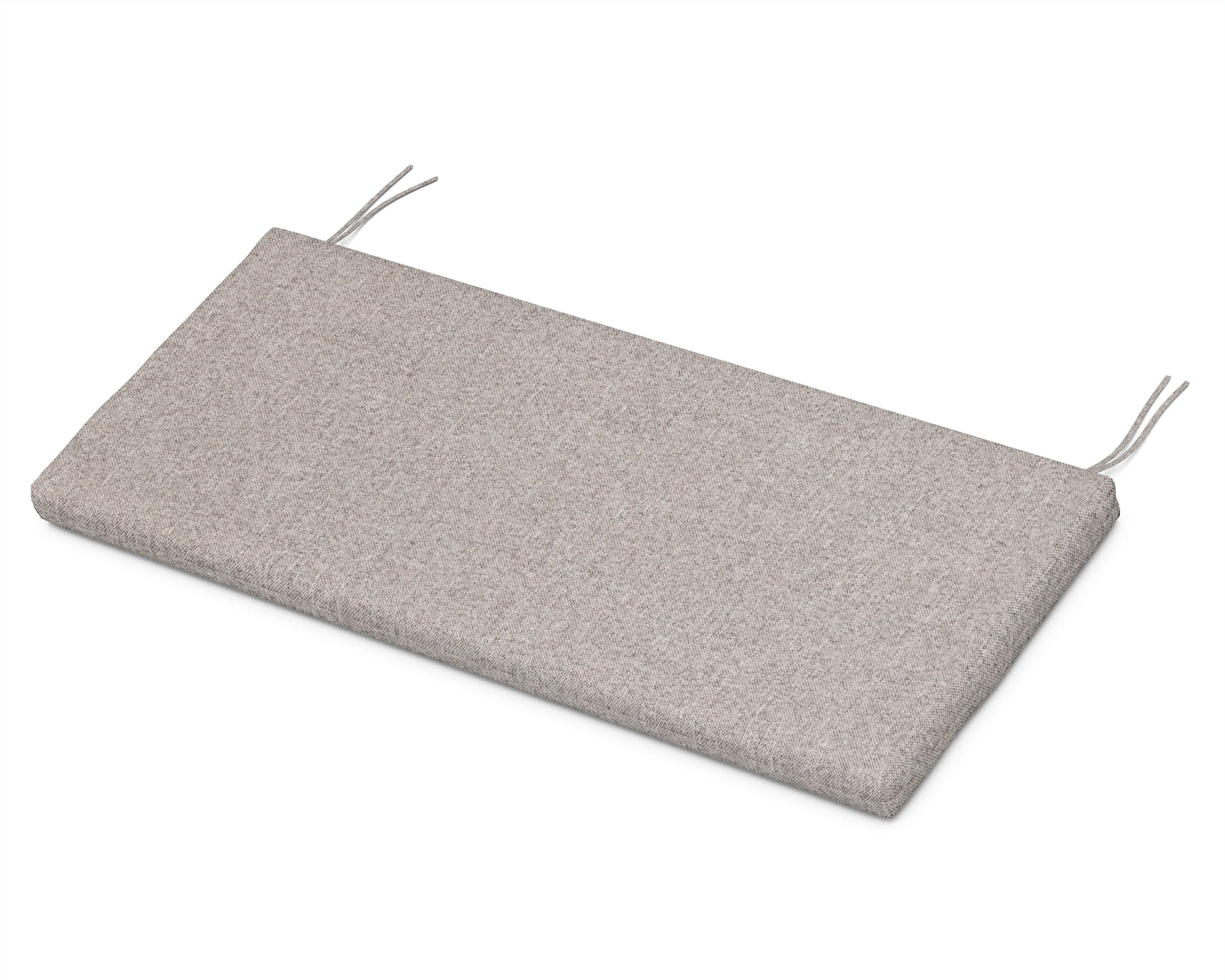 Bench Seat Cushion - 17.25"D x 43.5"W x 2.5"H in Weathered Tweed