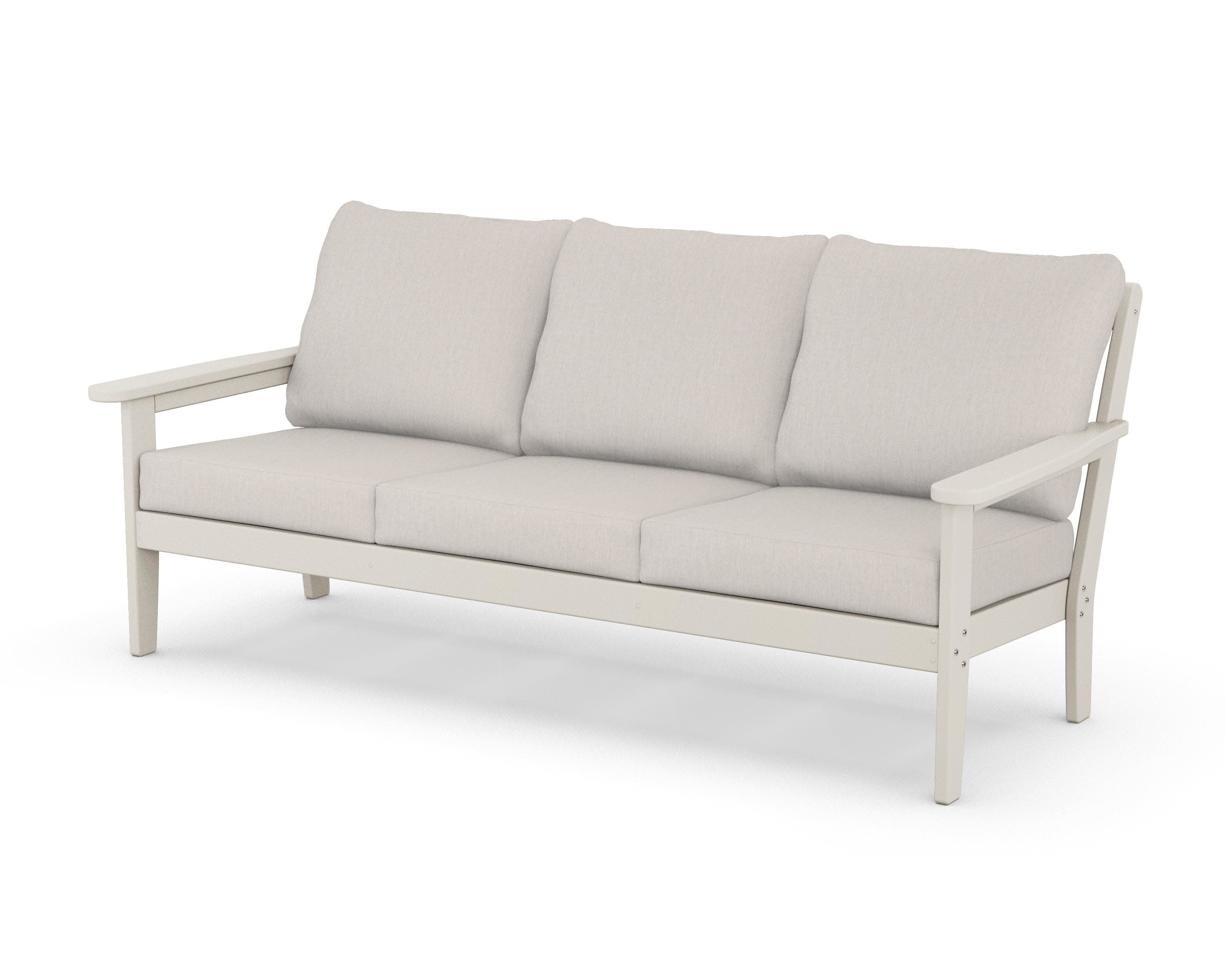 Cottage Deep Seating Sofa in Sand / Cast Ash