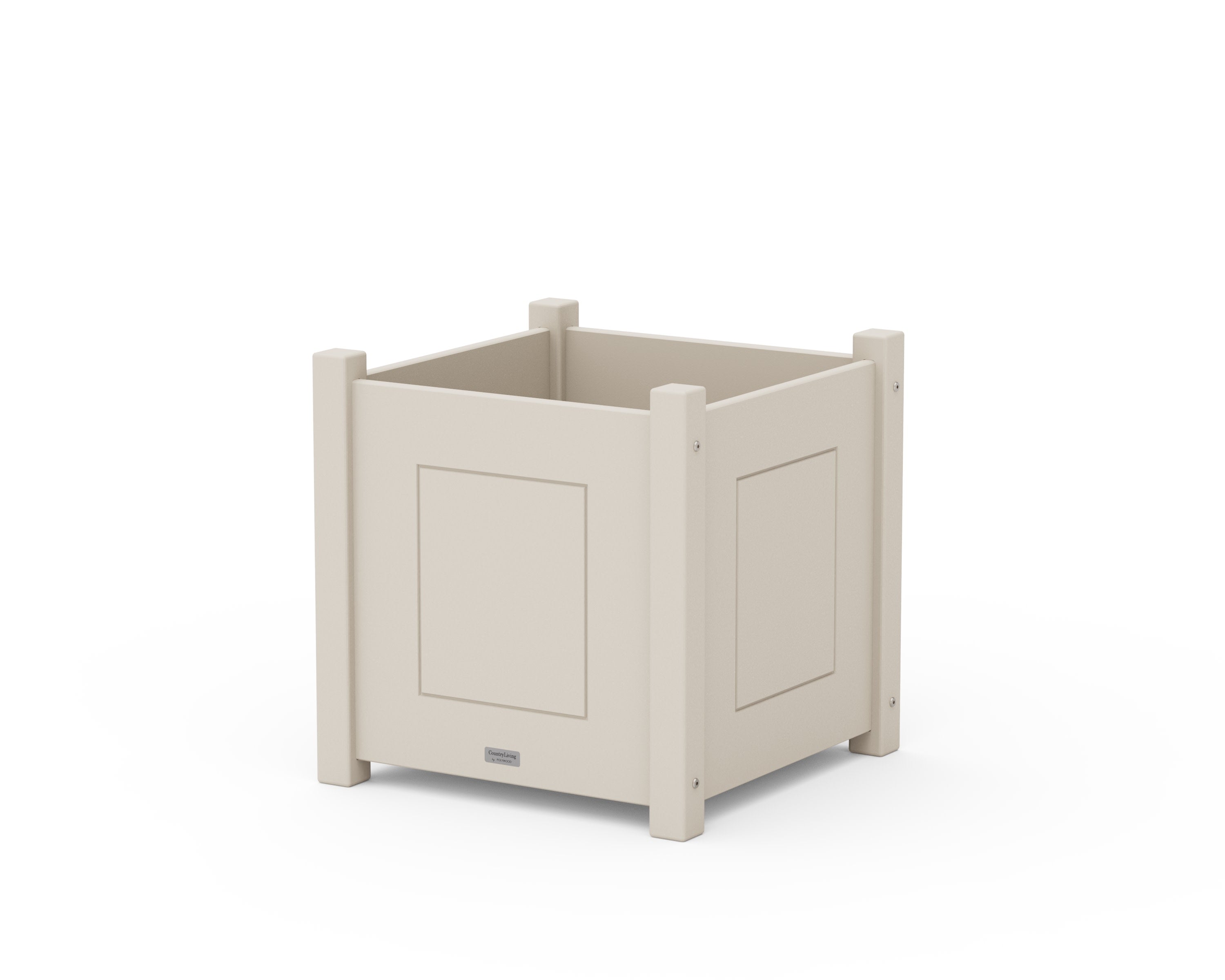 Country Living Large Square Planter Box in Sand